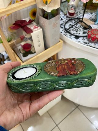 Porta incenso em madeira decorado