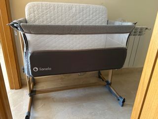 Cuna colecho Lionelo Leonie Grey Stone