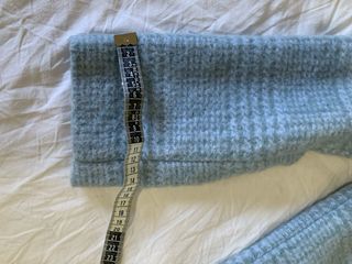 Abrigo oversize Guess cuadros azul claro