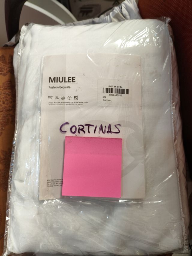 Juego de cortinas MIULEE blancas