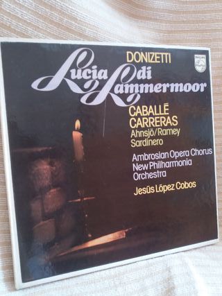 3 Vinilos Lucia di Lammermoor 1977
