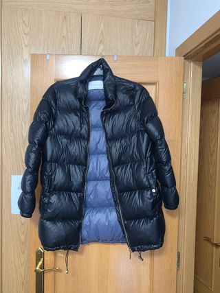 Abrigo señora Plumas Ligero Azul Marino Talla 42