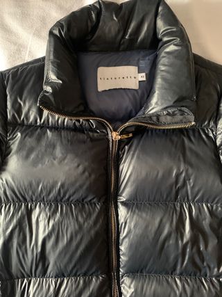 Abrigo señora Plumas Ligero Azul Marino Talla 42