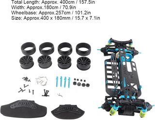 Paraurti Telaio In Fibra Carbonio TT01 RC Car