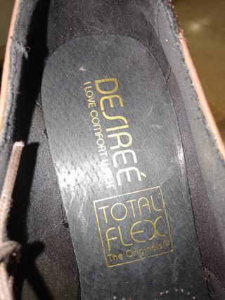Zapatos tacón piel Desireé T. Flex T38 nuevos