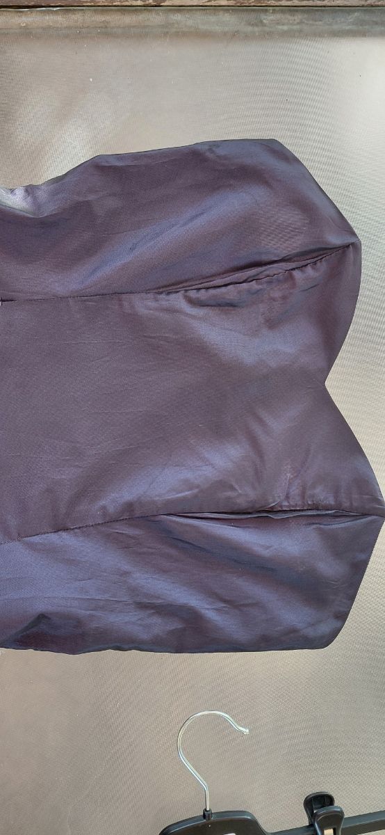 Vestido fiesta lila con lunares