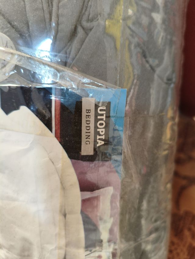 Funda Nórdica Ligera Gris Poliéster