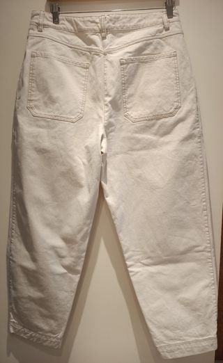 Pantalón Massimo Dutti Blanco roto