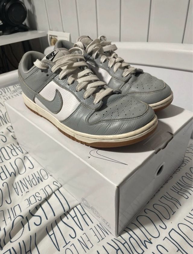 Zapatillas Nike Dunk Grises y Blancas