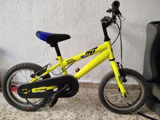 Bicicleta infantil amarilla JUNIOR