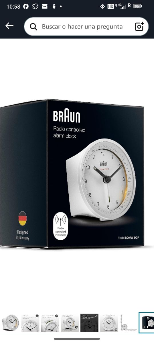 Braun Classic Alarm Clock Radio Control