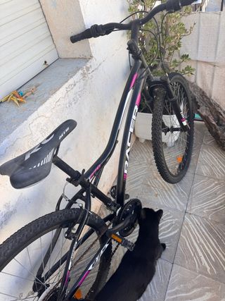 Bicicleta de montaña negra