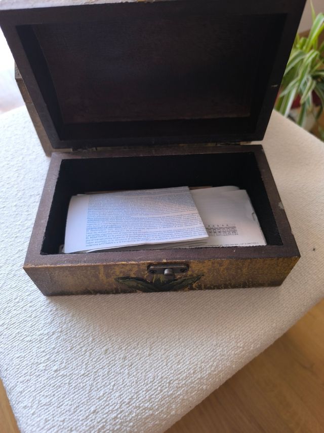 Baúl decorativo o joyeros con diseño floral