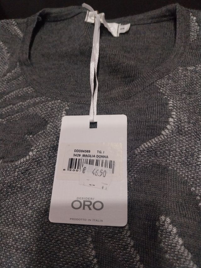 Maglione donna grigio