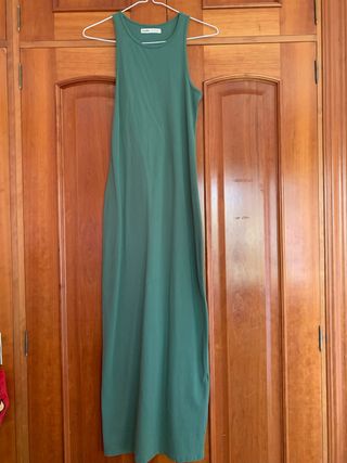 Vestido largo verde