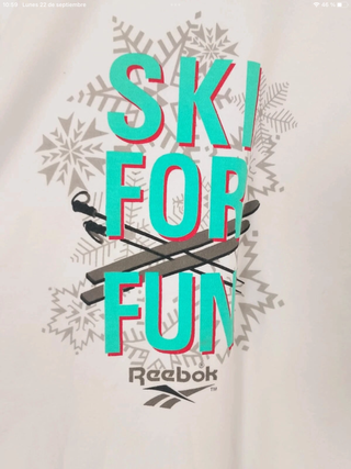Camiseta Reebok Vintage Ski For Fun talla XL