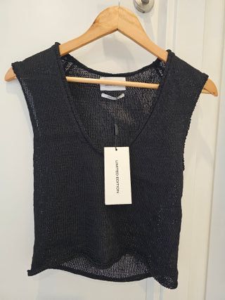 Massimo Dutti Top Negro Edición Limitada