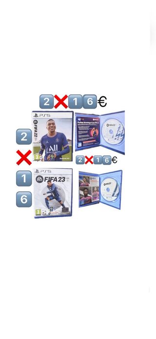 LOTE PS5 -22,23,  2️⃣x 1️⃣4️⃣€