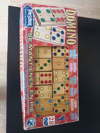 Domino de Madera Educativo Se Mantienen en Pie