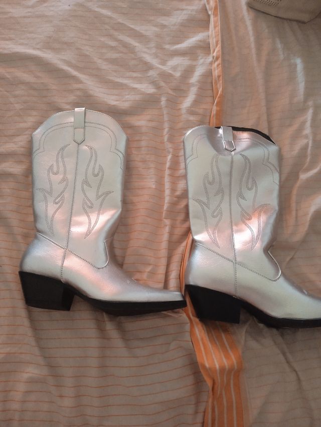 Botas plateadas