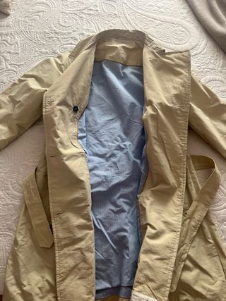 Gabardina niña beige
