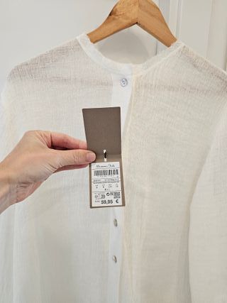 Camisón Massimo Dutti Blanco