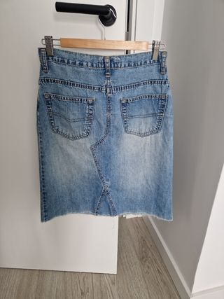 Falda vaquera Topshop vintage azul