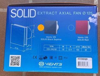 Extractor VENTS SOLID 125mm
