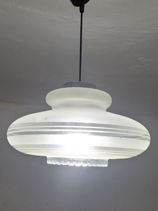 Lámpara de techo de cristal