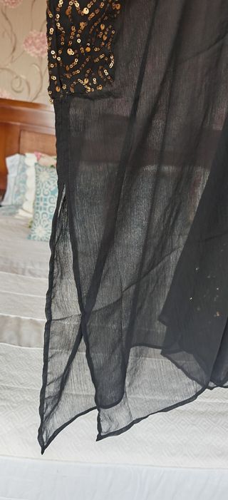 Kaftán kimono Sfera negro lentejuelas