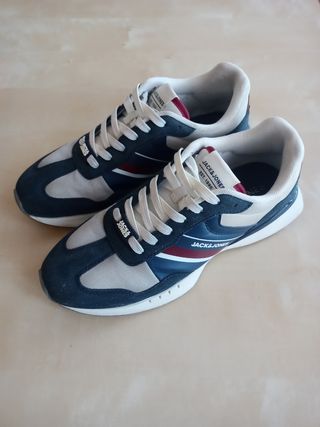 Zapatillas Jack & Jones Azul y Blanco