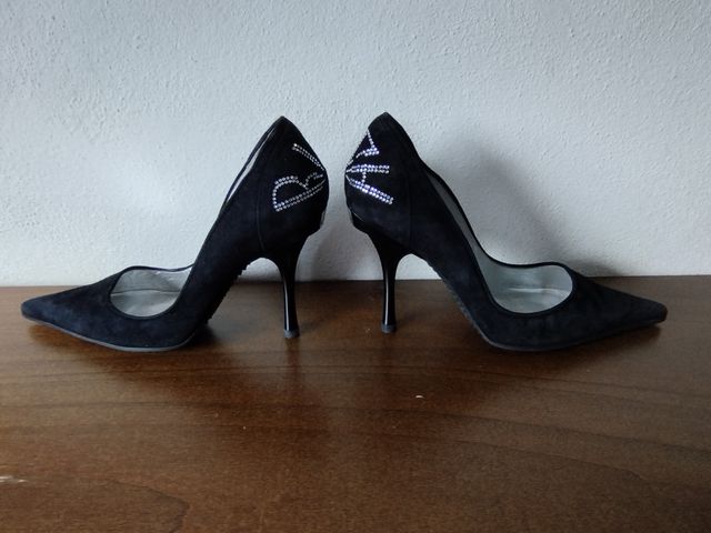 Scarpe décolleté John Richmond scamosciate nere