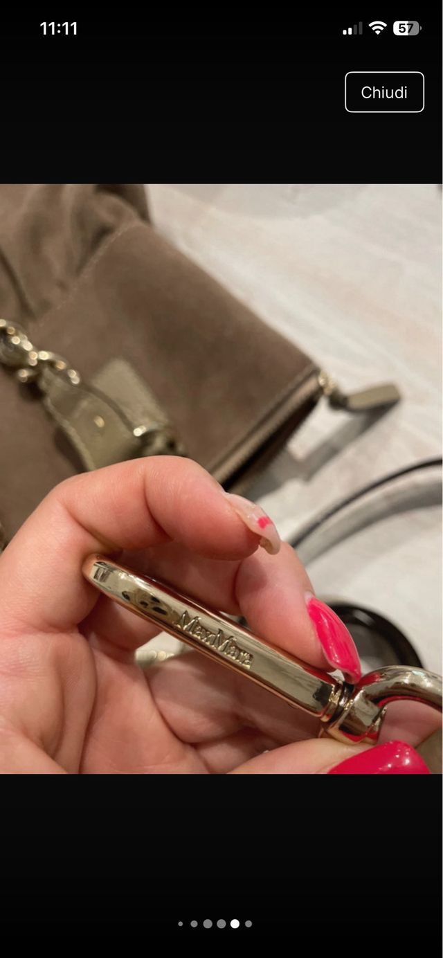 Borsa Max Mara camoscio