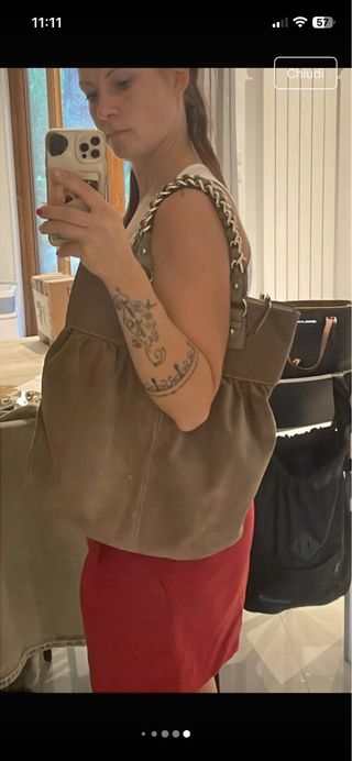 Borsa Max Mara camoscio