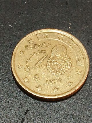Moneda 50 céntimos España Cervantes 1999