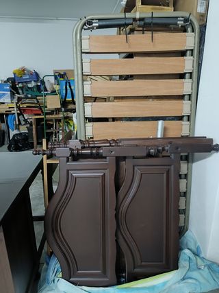 Habitación de Madera Maciza Color Wengue.