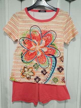 Pijama Aralia's Algodón Talla S Flores
