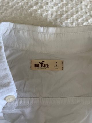 Camisa Hollister Niño Talla S Blanca