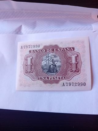 Nota Espanha 1 Peseta 1953
