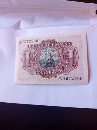 Nota Espanha 1 Peseta 1953