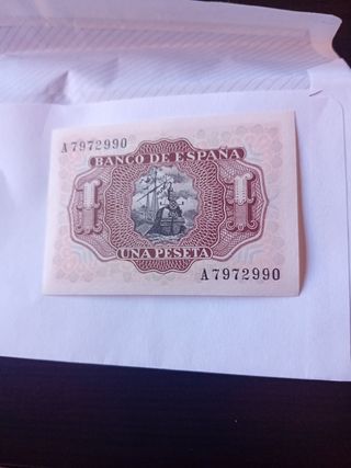 Nota Espanha 1 Peseta 1953