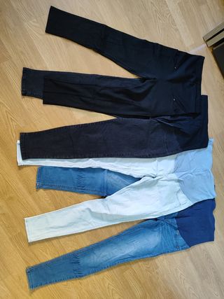 Lote pantalones 8 pantalones premama