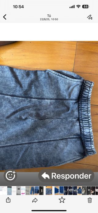 Pantalón Zara Talla S Gris