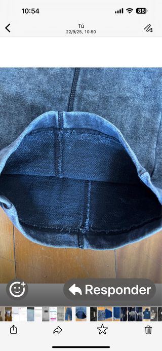 Pantalón Zara Talla S Gris