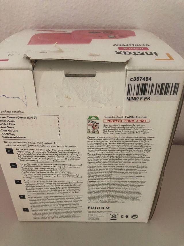 Fotocamera Fujifilm Instax Mini 9 rosa