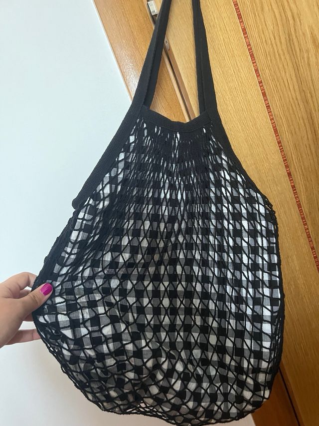 Bolso Tote Negro y Blanco