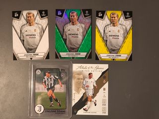 Lote 5 cromos Zidane