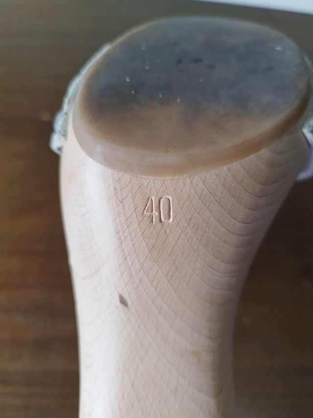 Sabot Zoccoli Legno Pelle Richmond Beige