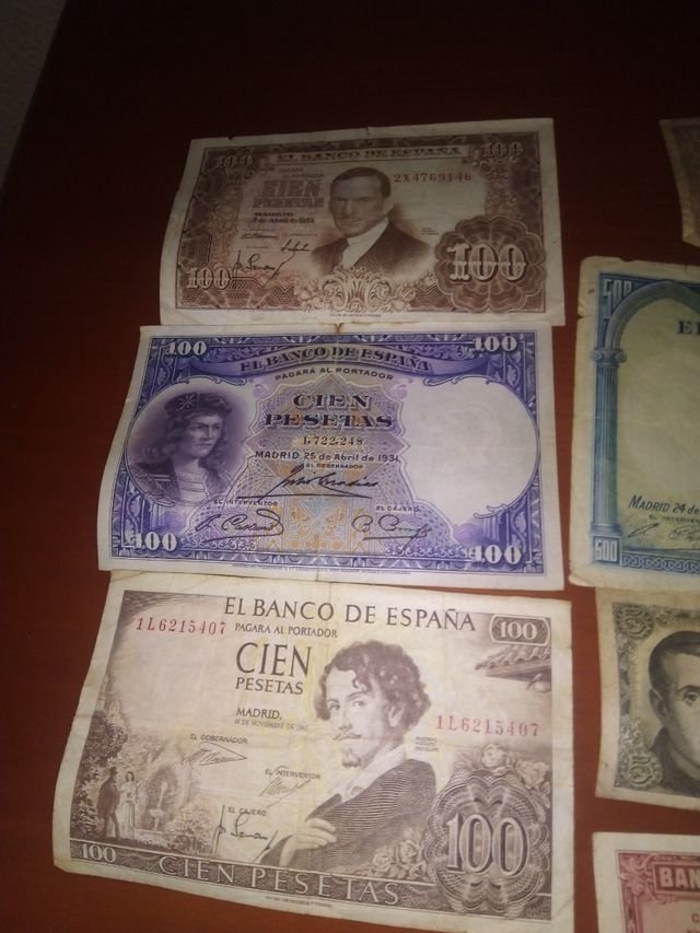 Billetes españoles de época el roto está vendido