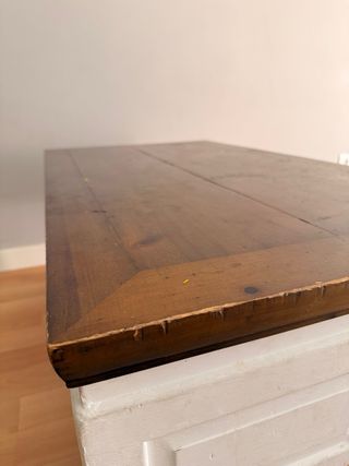 Mesa de salón rústica madera